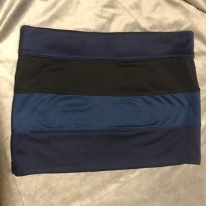 Colorblock Mini Skirt